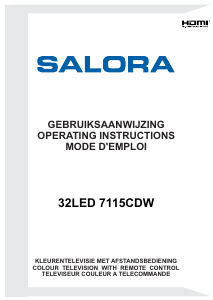 Handleiding Salora 32LED7115CDW LED televisie