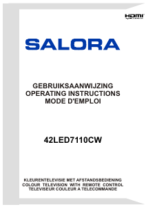 Handleiding Salora 42LED7110CW LED televisie