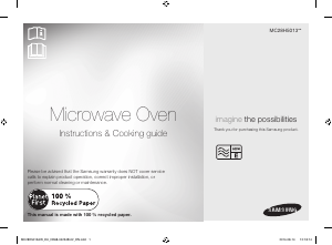 Bruksanvisning Samsung MC28H5013 Mikrovågsugn