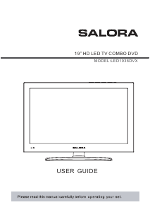 Handleiding Salora LED1938DVX LED televisie
