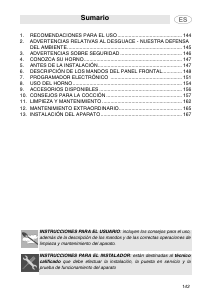 Manual de uso Smeg SE387MFX5 Horno
