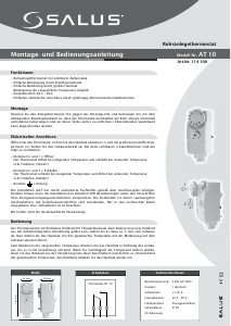 Bedienungsanleitung Salus AT 10 Thermostat