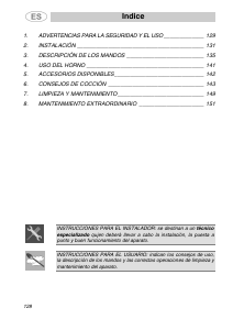 Manual de uso Smeg SE800MFA Horno