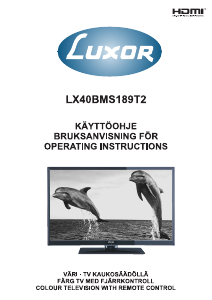 Käyttöohje Luxor LX40BMS189T2 Nestekidetelevisio