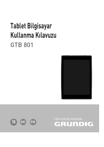 Kullanım kılavuzu Grundig GTB 801 Tablet