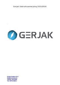 Handleiding Gerjak West 250 Voortent