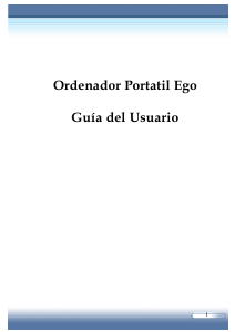 Manual de uso Gericom Ego GT MS1020 Portátil