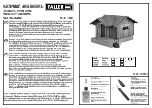 Handleiding Faller set 110087 H0 Halte Hellengerst