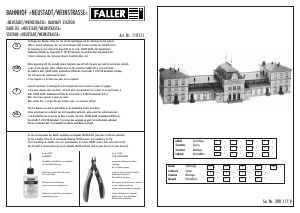 Manual Faller set 110111 H0 Neustadt railway station