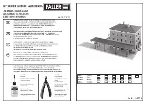 Handleiding Faller set 110135 H0 Beiers station Weisnbach