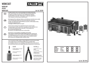 Handleiding Faller set 130190 H0 Werkplaats