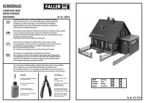 Bedienungsanleitung Faller set 130216 H0 Klinkerhaus