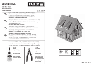 Manual Faller set 130257 H0 One-family house
