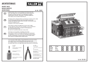 Handleiding Faller set 130322 H0 Architectenhuis