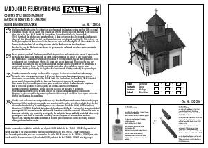 Handleiding Faller set 130336 H0 Kleine brandweerkazerne