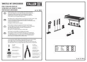 Manual Faller set 130345 H0 Petrol station with service bay