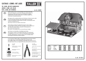 Handleiding Faller set 130348 H0 Hotel ‘Sonne' met tuinhuisje