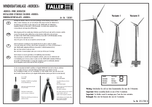 Handleiding Faller set 130381 H0 Windkrachtinstallatie ‘Nordex'