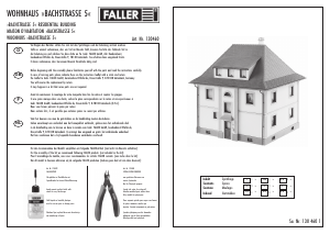 Mode d’emploi Faller set 130460 H0 Maison d'habitation ‘Bachstrasse 5'