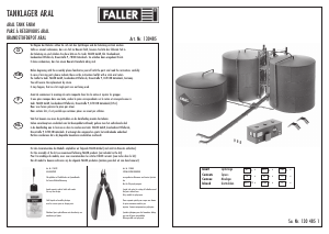 Handleiding Faller set 130485 H0 Brandstofdepot ARAL