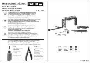 Bedienungsanleitung Faller set 130487 H0 Rohrleitungen und Abfüllanlage