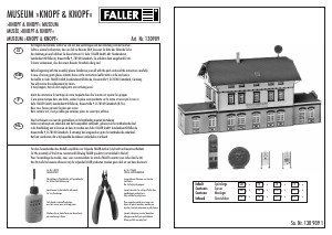 Manual Faller set 130909 H0 Knopf and Knopf museum