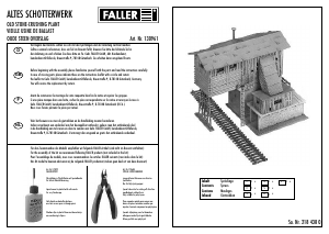 Bedienungsanleitung Faller set 130961 H0 Altes Schotterwerk