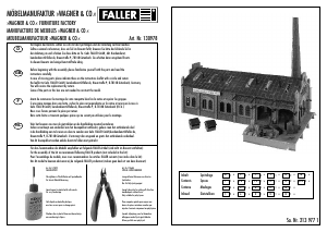 Mode d’emploi Faller set 130978 H0 Manufature de muebles Wagner & Co