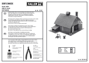 Handleiding Faller set 131237 H0 Dorpssmederij