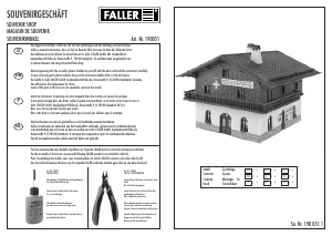 Handleiding Faller set 190051 H0 Souvenirwinkel