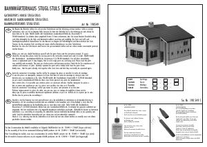 Handleiding Faller set 190549 H0 Baanwachtershuis Stugl-Stuls