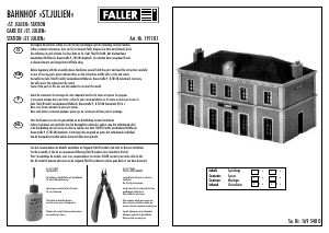 Mode d’emploi Faller set 191101 H0 Gare de St. Julien