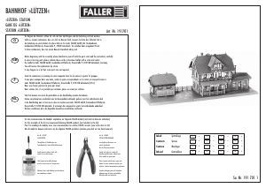 Mode d’emploi Faller set 191701 H0 Gare de Lützen