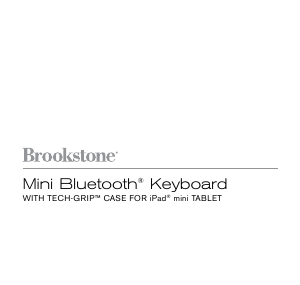 Manual Brookstone Mini Bluetooth (iPad Mini) Keyboard