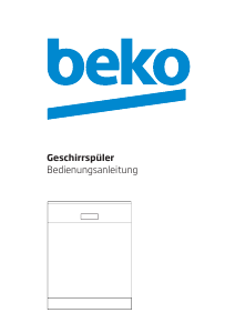 Bedienungsanleitung BEKO DUN 16330 X Geschirrspüler