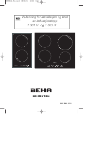 Bruksanvisning Beha T 301 IT Kokeplate