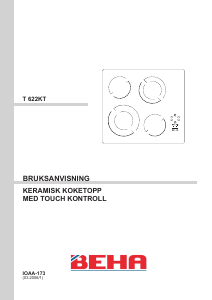 Bruksanvisning Beha T 622 KT Kokeplate