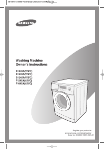 Manual Samsung F1045AV Washing Machine