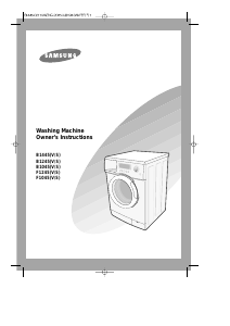 Manual Samsung B1245V Washing Machine