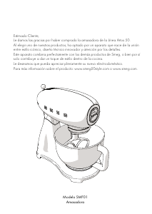 Manual de uso Smeg SMF01PGEU Batidora de pie