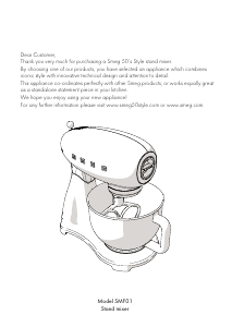 Handleiding Smeg SMF01RDEU Standmixer
