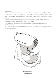 Mode d’emploi Smeg SMF01SVEU Robot sur socle