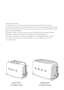 Bedienungsanleitung Smeg TSF01PGEU Toaster