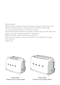 Návod Smeg TSF02CREU Toastovač