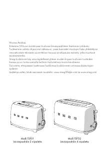Käyttöohje Smeg TSF02PGEU Paahdin