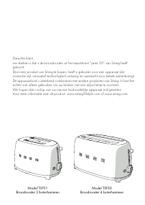 Handleiding Smeg TSF02SSEU Broodrooster