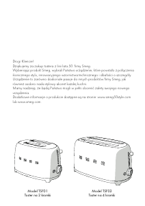 Instrukcja Smeg TSF02SSEU Toster