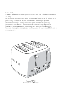 Manual Smeg TSF03RDEU Torradeira