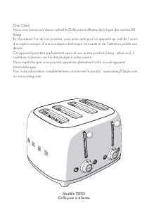 Mode d’emploi Smeg TSF03SSEU Grille pain
