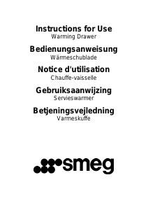 Brugsanvisning Smeg CT15B-2 Varmeskuffe